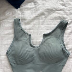 Women's Ribbed Tank Top - Sage Green